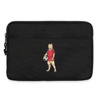 Pitbull Soccer Player Soccer - Laptop bag 13" - black - Front