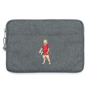 Pitbull Soccer Player Soccer - Laptop bag 13" - heather grey - Front