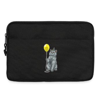 Ballon d’anniversaire British Shorthair - Sacoche pour ordinateur portable 13 pouces - noir - Devant
