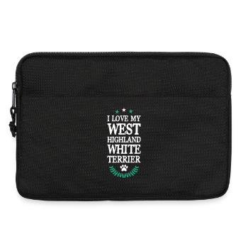 West Highland White Terrier - Laptop bag 13" - black - Front