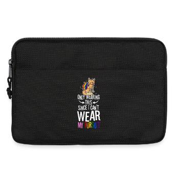 Only Wearing This Since I Can't Wear My Fursuit - Laptoptasche 13" - Schwarz - Vorne