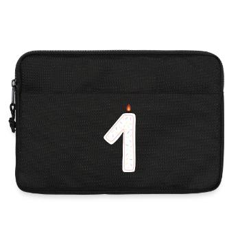 Bougie de célébration avec design de pépites - Sacoche pour ordinateur portable 13 pouces - noir - Devant