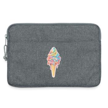 Eiscreme Eis - Laptop bag 13" - heather grey - Front