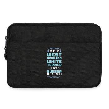 West Highland,White Terrier Dog Saying - Laptop bag 13" - black - Front