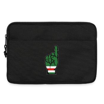 Tschetschenien Flagge Nummer 1 - Laptoptasche 13" - Schwarz - Vorne