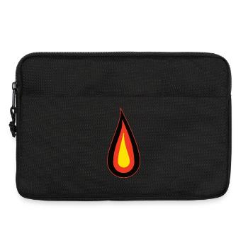 Flamme d’Allemagne - Noir Rouge Or Design - Sacoche pour ordinateur portable 13 pouces - noir - Devant