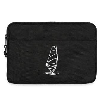 Windsurf Board Sketch - Laptop bag 13" - black - Front