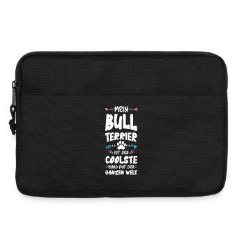 Bull terrier Dicton de chien - Sacoche pour ordinateur portable 13 pouces - noir - Devant