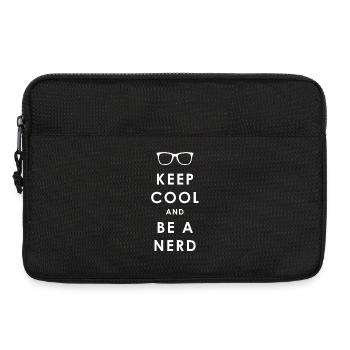 NERDY forever - Keep Cool und Be a Nerd - Laptoptasche 13" - Schwarz - Vorne