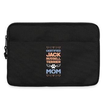 Certified Jack Russell Mom - Laptop bag 13" - black - Front