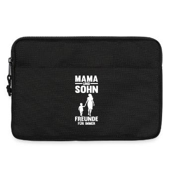Mama Und Sohn Beste Freunde - Laptoptasche 13" - Schwarz - Vorne
