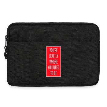 Vous êtes exactement là où vous devez être inspirant - Sacoche pour ordinateur portable 13 pouces - noir - Devant