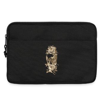 Skull and Roses Tattoo Design - Laptop bag 13" - black - Front