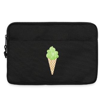 Cornet de crème glacée Cornet de crème glacée Woodruff vert - Sacoche pour ordinateur portable 13 pouces - noir - Devant