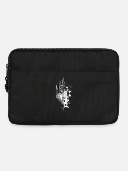 Wolf design - Laptop bag 13" - black