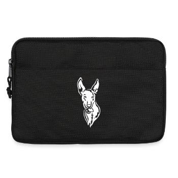 Podenco Kopf "Black Edition" - Laptoptasche 13" - Schwarz - Vorne