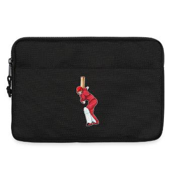 Skeleton Cricket Cricket Bats - Laptop bag 13" - black - Front