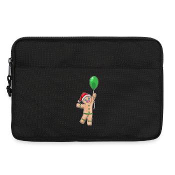 Lebkuchenmann Weihnachten Luftballon - Laptoptasche 13" - Schwarz - Vorne
