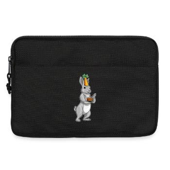Gâteau d’anniversaire lapin - Sacoche pour ordinateur portable 13 pouces - noir - Devant