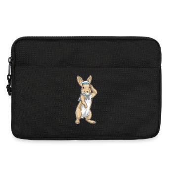 Lapin Sailor Chapeau de marin - Sacoche pour ordinateur portable 13 pouces - noir - Devant