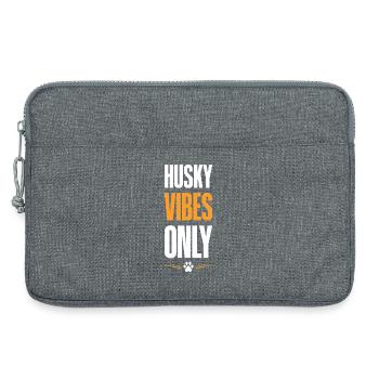 Husky Vibes Only - Laptop bag 13" - heather grey - Front