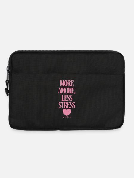 Mehr Liebe Weniger Stress  - Laptoptasche 13" - Schwarz