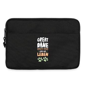 Dogue allemand - Sacoche pour ordinateur portable 13 pouces - noir - Devant