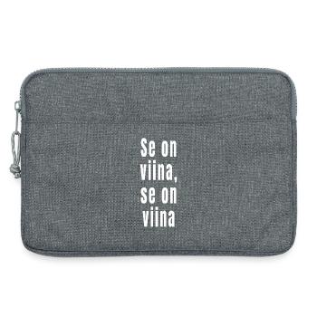 It's liquor, it's liquor - Laptop bag 13" - heather grey - Front