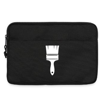 Vecteur d’artisanat Icônes de pinceau de peintre - Sacoche pour ordinateur portable 13 pouces - noir - Devant