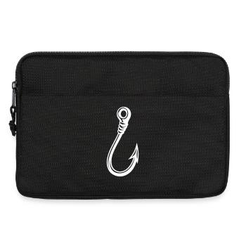 Fishing Hook Icon - Laptop bag 13" - black - Front