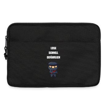 Leise Schnell Gefährlich Ninja - Laptoptasche 13" - Schwarz - Vorne