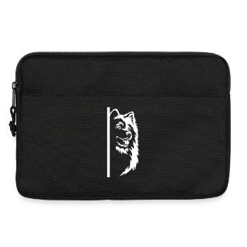 Samojede Kopf "Black Edition" - Laptoptasche 13" - Schwarz - Vorne