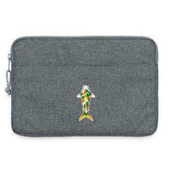 Koi. 3 . IA générée - Sacoche pour ordinateur portable 13 pouces - gris chiné - Devant