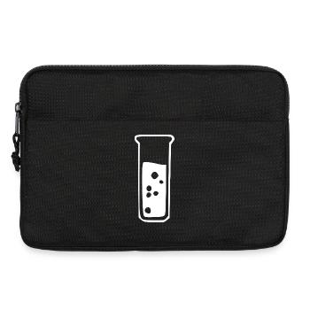 Reagenzglas Chemie Chemiker Geschenk - Laptoptasche 13" - Schwarz - Vorne