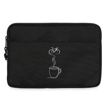 Café & Vélo - Sacoche pour ordinateur portable 13 pouces - noir - Devant