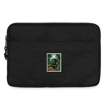 Dackel Dschungel - Laptoptasche 13" - Schwarz - Vorne