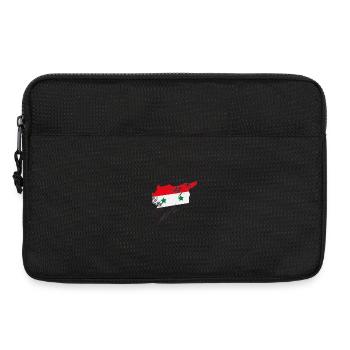 Esquisse artistique du drapeau syrien - Sacoche pour ordinateur portable 13 pouces - noir - Devant