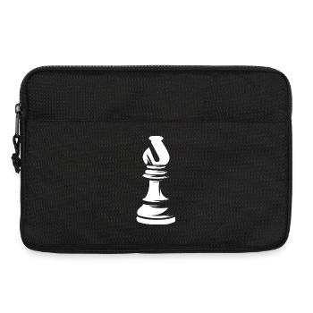 Bishop Bishop Chess Figure Chess Symbol Graphic - Laptop bag 13" - black - Front