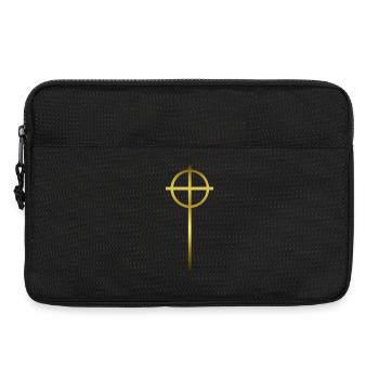 Celtic Cross Gold - Laptoptasche 13" - Schwarz - Vorne