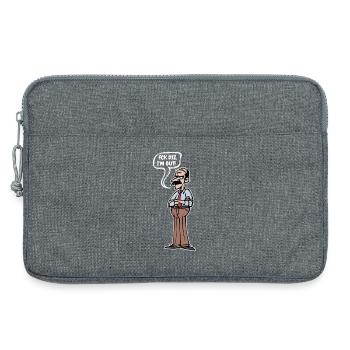 Retirement Farewell Statement Senior Leisure - Laptop bag 13" - heather grey - Front