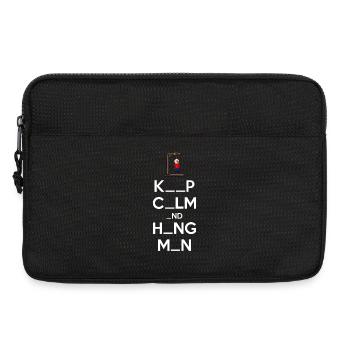 Garder son calme et bourreau - Sacoche pour ordinateur portable 13 pouces - noir - Devant