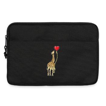 Giraffe Balloon - Laptop bag 13" - black - Front