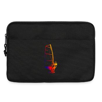 Retro Windsurfer - Laptop bag 13" - black - Front