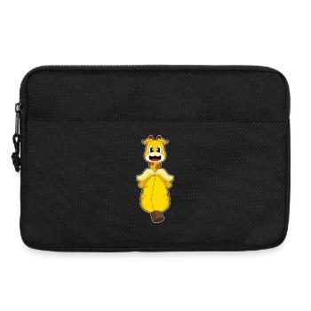 Girafe Banane - Sacoche pour ordinateur portable 13 pouces - noir - Devant