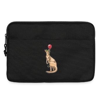 Ballon d’anniversaire kangourou - Sacoche pour ordinateur portable 13 pouces - noir - Devant