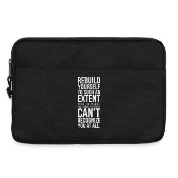 rebuild yourself to such an extent that the people - Laptoptasche 13" - Schwarz - Vorne