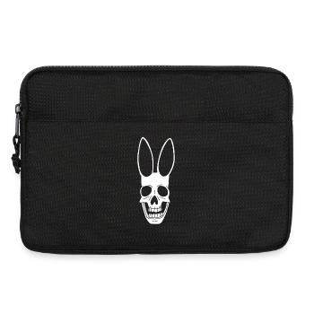 White Rabbit Skull - Laptop bag 13" - black - Front