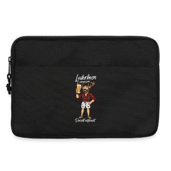 Lederhosen vergessen Bier Trachtenhoodie Lederhose - Laptoptasche 13" - Schwarz - Vorne