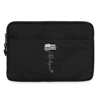 Farben der bretonischen Flagge Brittany Pride Emblem - Laptoptasche 13" - Schwarz - Vorne