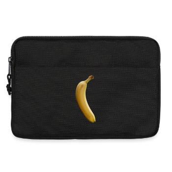 Tropical Banana Line Art - Laptop bag 13" - black - Front